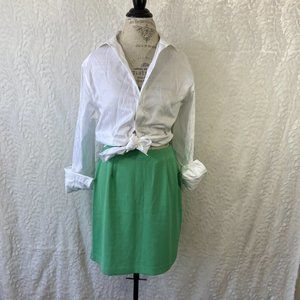 Vintage polyester skirt green
